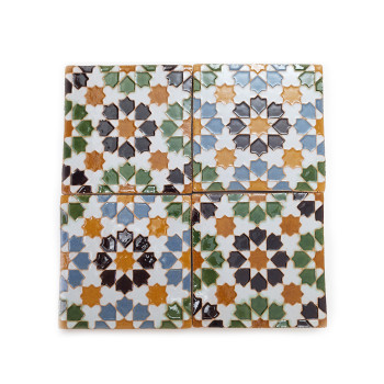 Conjunto de 4 azulejos Hispano Árabes