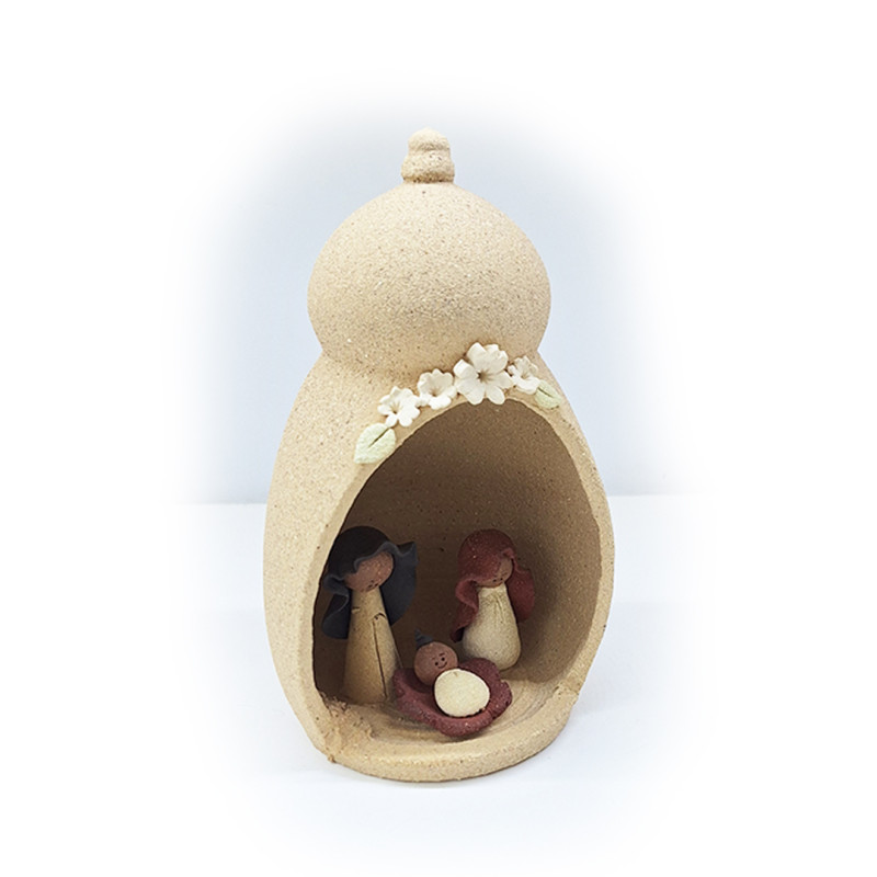Gourd nativity scene
