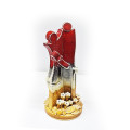 Stylized nativity scene - red and yellow