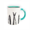 Caneca em faiança - Coleção Sardinhas