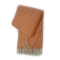 100% Wool Blanket-herringbone orange pattern