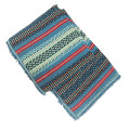 Traditional teal blanket
