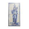 Painel de 2 Azulejos - N. Sra da Luz