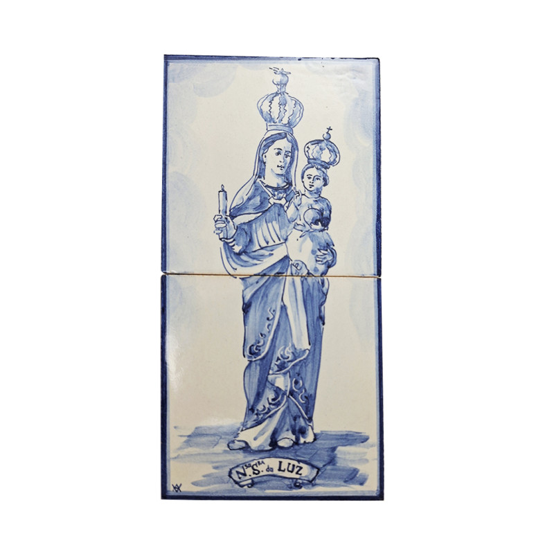 Painel de 2 Azulejos - N. Sra da Luz