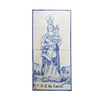 Painel de 2 Azulejos - N. Sra da Saúde