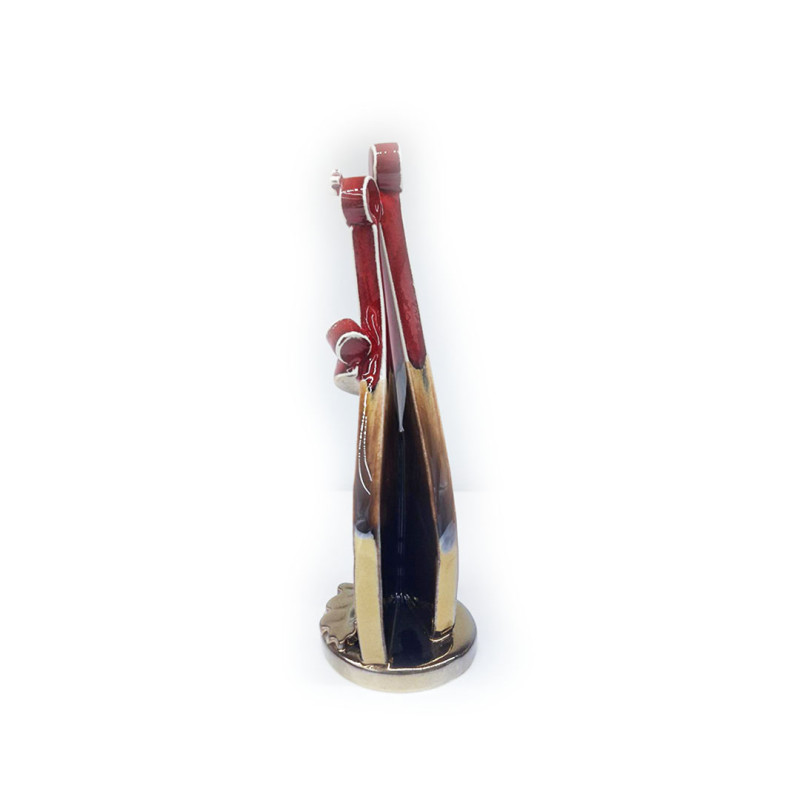 Stylized nativity scene - red and turquoise