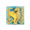 High Relief Handmade Portuguese Tile-Seahorse