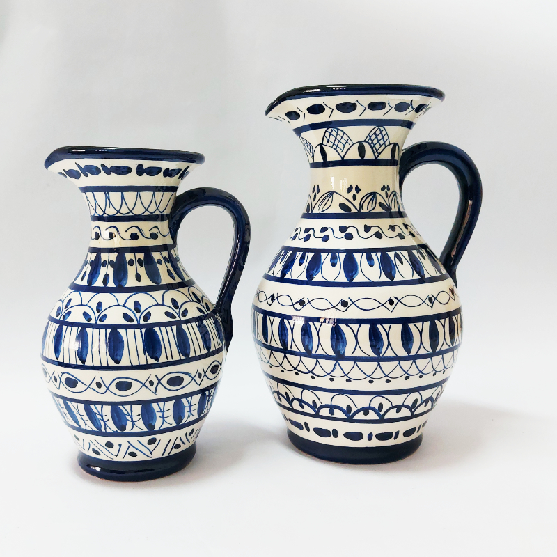 Hand painted wine Jug