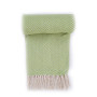 Lime green herringbone natural blanket