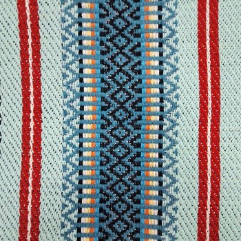 Traditional aqua and teal blanket