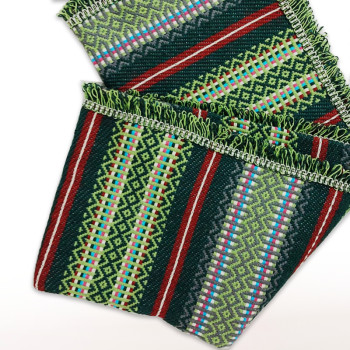 Manta tradicional verde