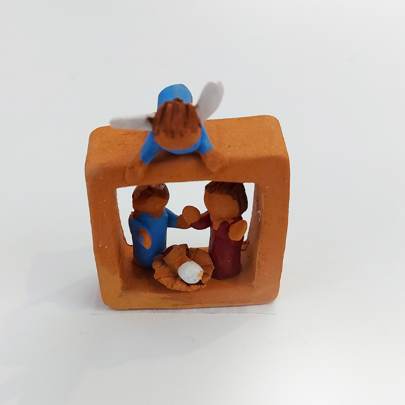 Presépio miniatura com anjinho