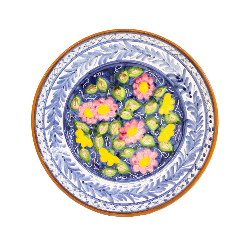 Traditional plate-colorful flours