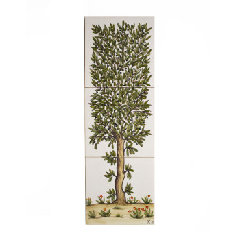 Painel de 3 Azulejos-Oliveira