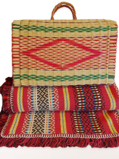 Conjunto Cesta e Manta Tradicional