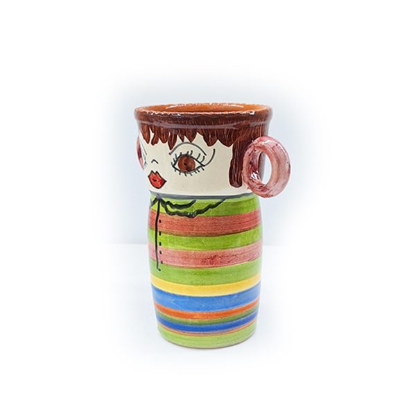 Hand painted clay jar - Image 2