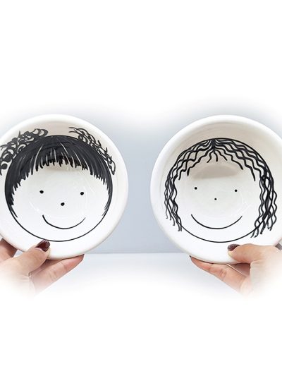 Taça com menino/menina
